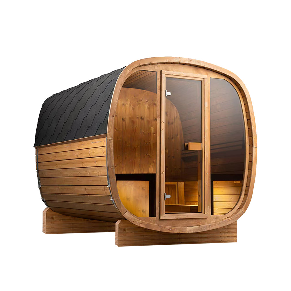 Orivon Auris Two outdoor cedar sauna