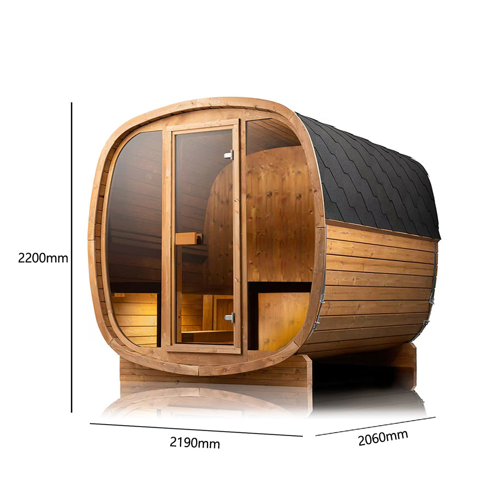 Orivon Auris Two outdoor cedar sauna