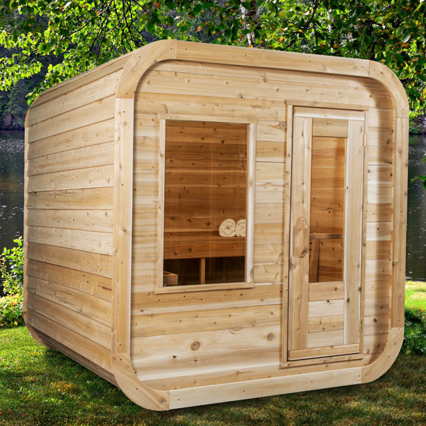 LeisureCraft Luna sauna exterior view