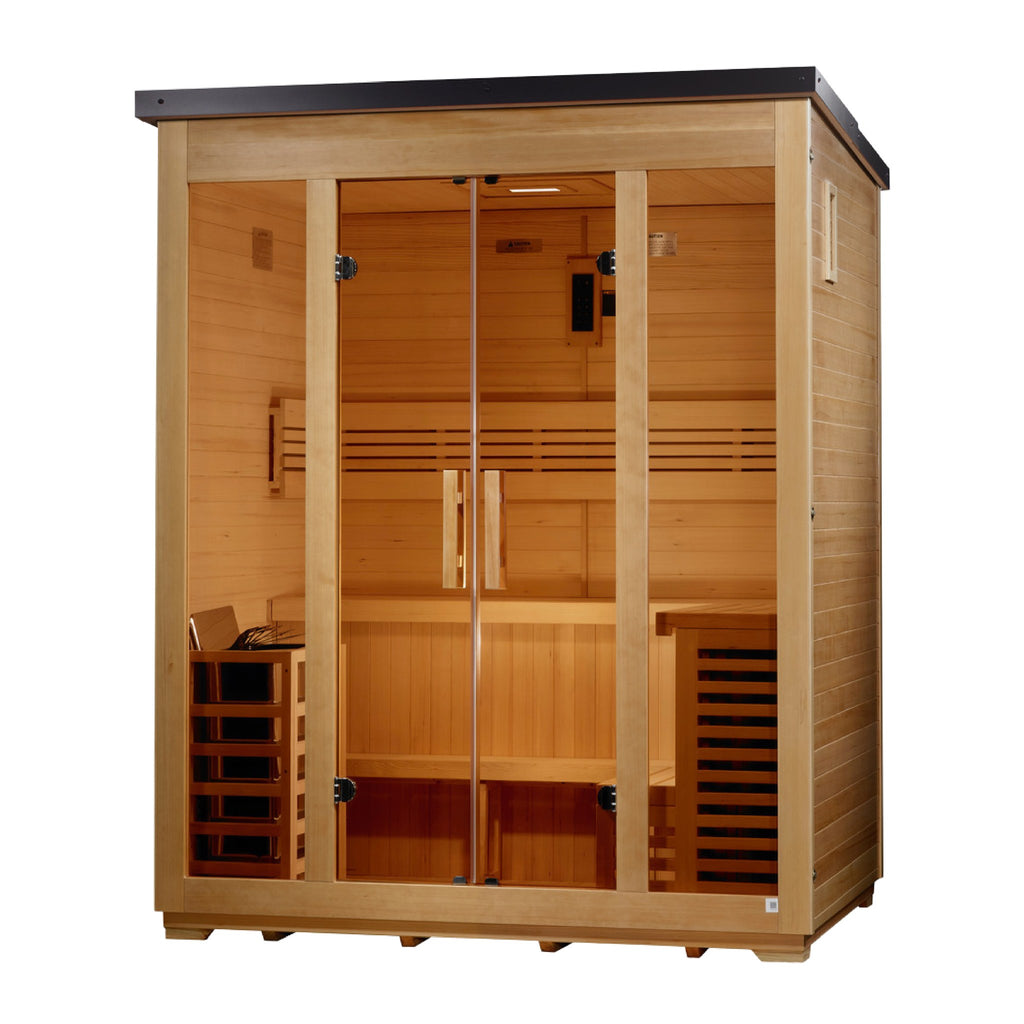 Golden Designs Vorarlberg 5-Person Traditional Outdoor Sauna, Flat Roof (GDI-8005-01) - photo 3