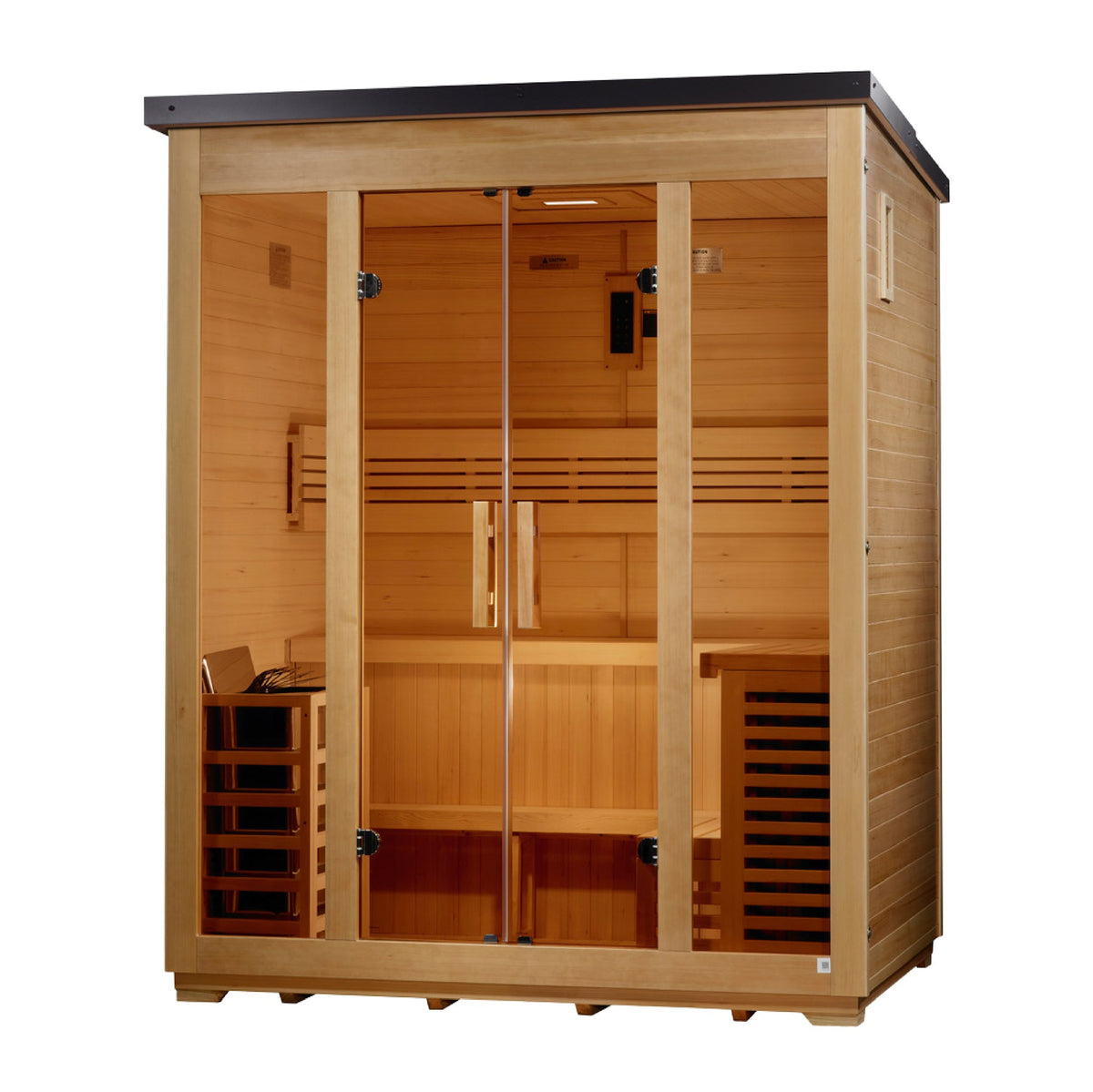Golden Designs Vorarlberg 5-Person Traditional Outdoor Sauna, Flat Roof (GDI-8005-01) - photo 3