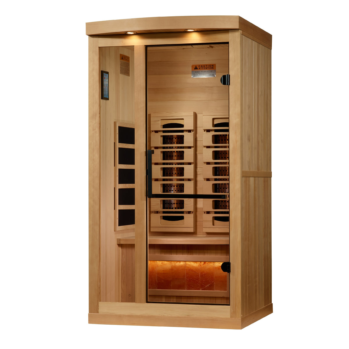 Golden Designs Compact Full Spectrum Infrared Sauna with Himalayan Salt Bar (GDI-8010-03) - photo 2