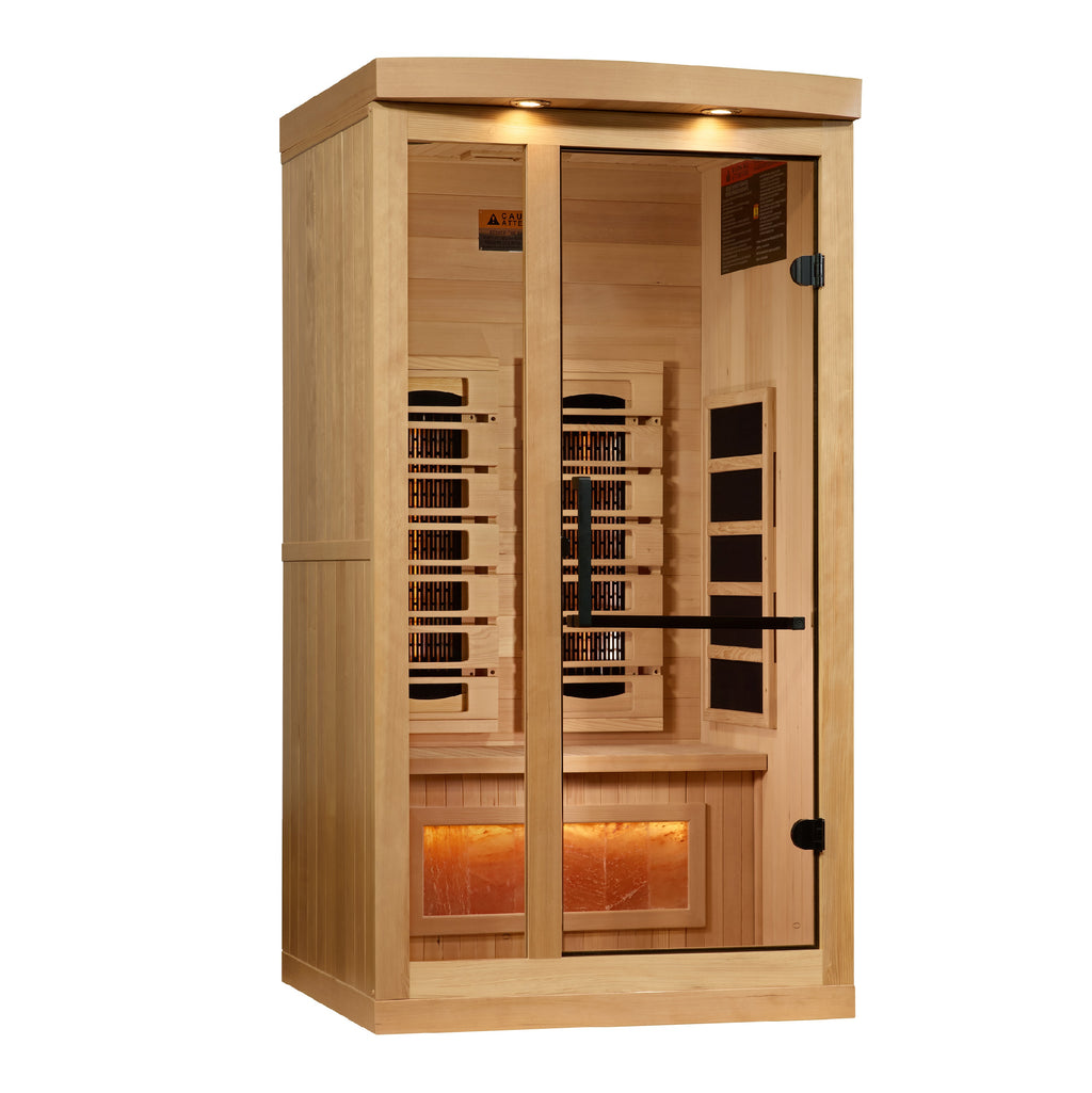 Golden Designs Compact Full Spectrum Infrared Sauna with Himalayan Salt Bar (GDI-8010-03) - photo 3