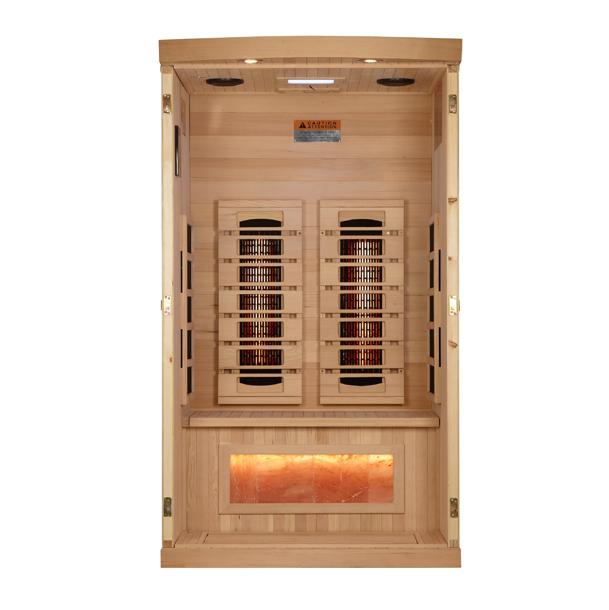 Golden Designs Compact Full Spectrum Infrared Sauna with Himalayan Salt Bar (GDI-8010-03) - photo 4
