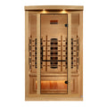 Golden Designs 2-Person Full Spectrum Infrared Sauna with Himalayan Salt Bar - Canadian Hemlock (GDI-8020-03)