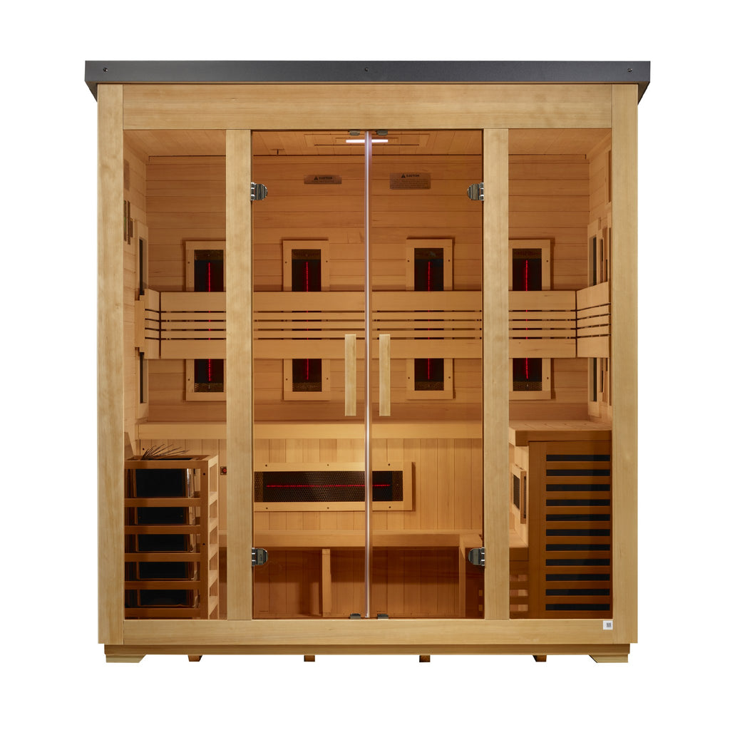 Golden Designs Gargellen 5-Person Hybrid Outdoor Sauna, Flat Roof (GDI-8025-01) - photo 1