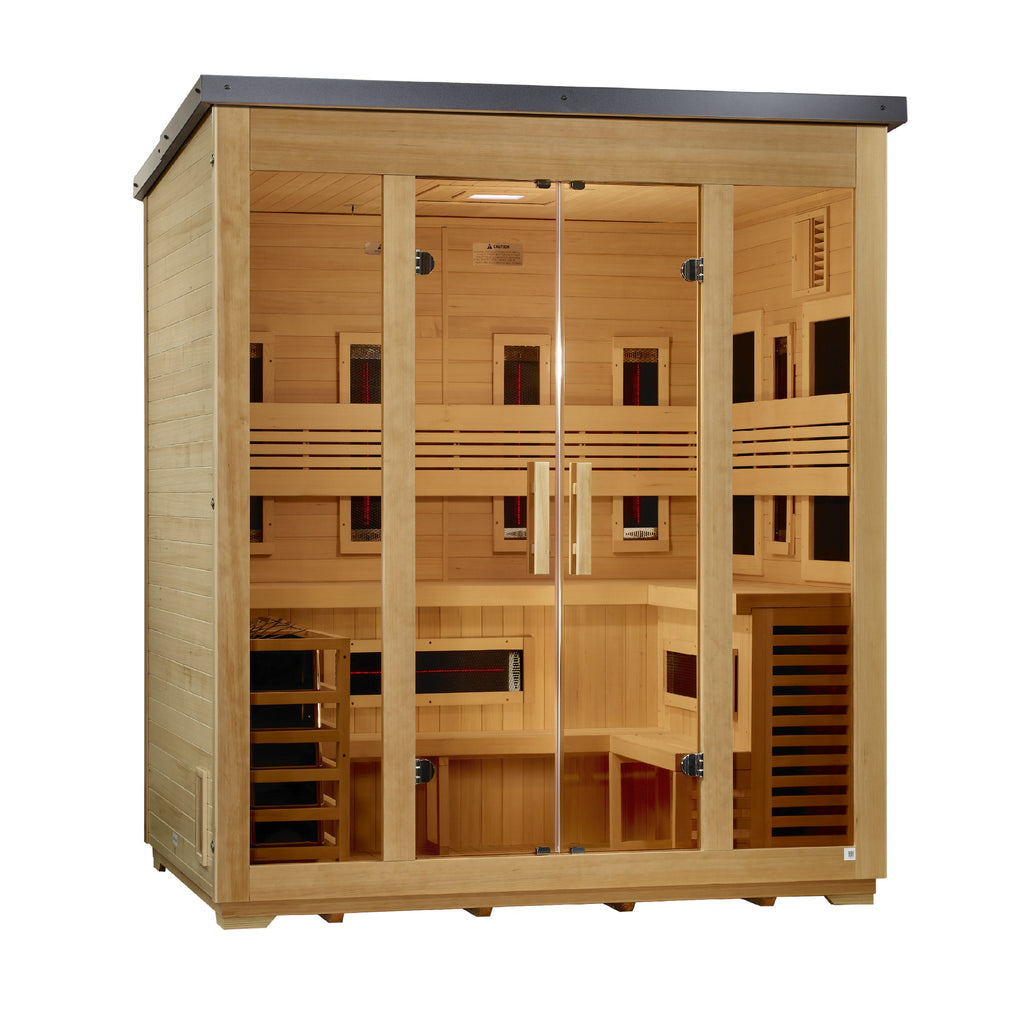 Golden Designs Gargellen 5-Person Hybrid Outdoor Sauna, Flat Roof (GDI-8025-01) - photo 2