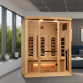 Golden Designs 3-Person Full Spectrum Infrared Sauna with Himalayan Salt Bar (GDI-8030-03) - photo 1