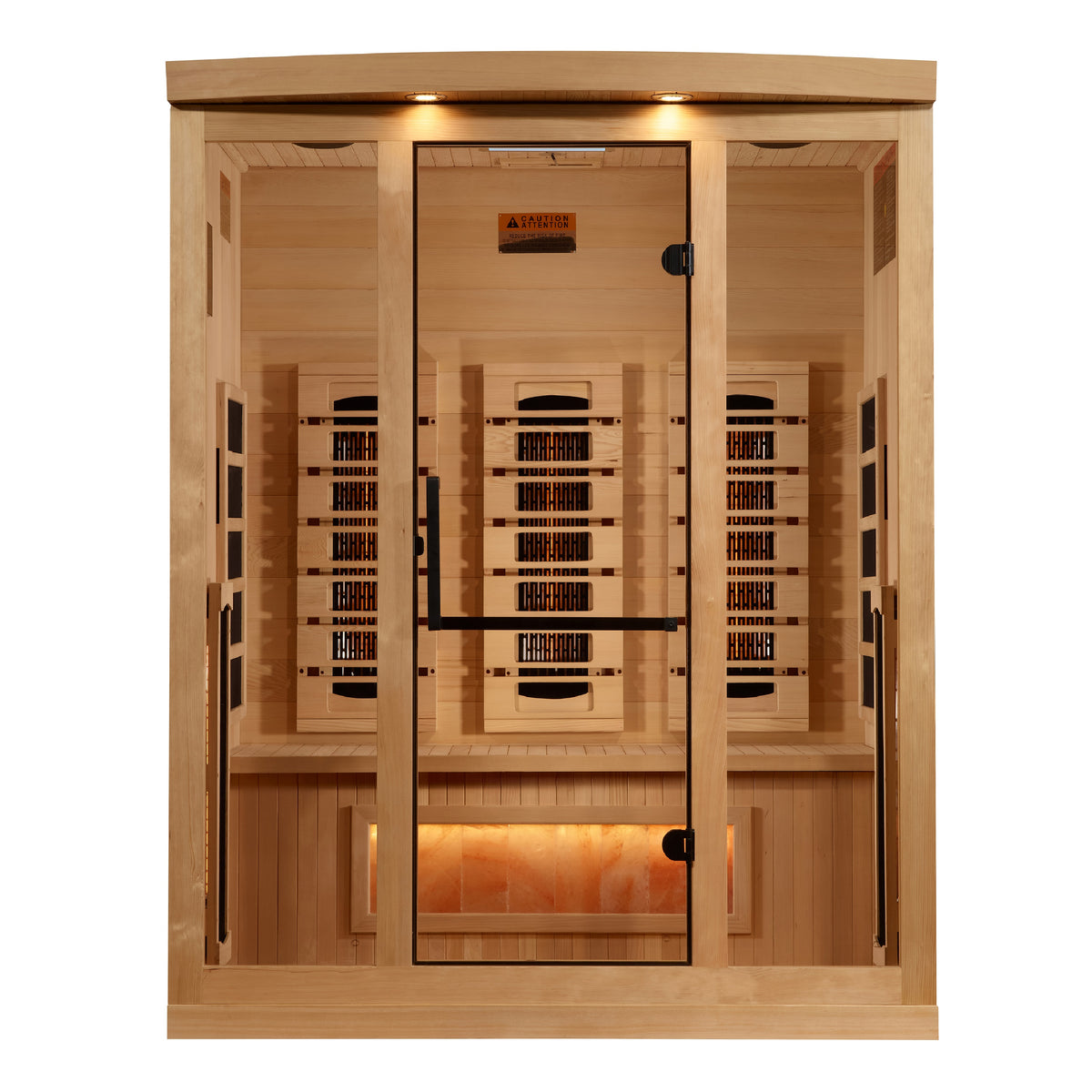 Golden Designs 3-Person Full Spectrum Infrared Sauna with Himalayan Salt Bar (GDI-8030-03) - photo 2