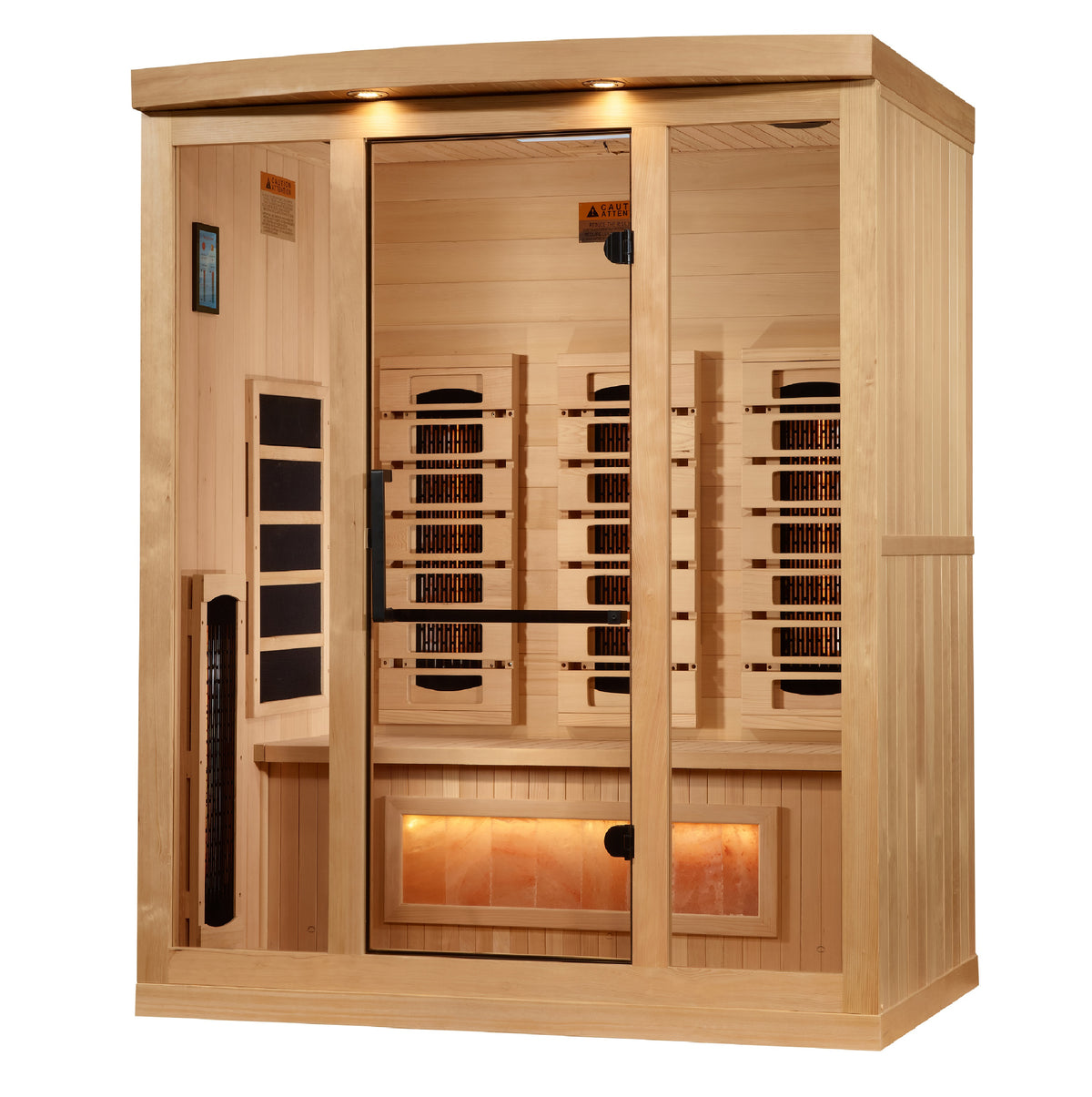 Golden Designs 3-Person Full Spectrum Infrared Sauna with Himalayan Salt Bar (GDI-8030-03) - photo 3