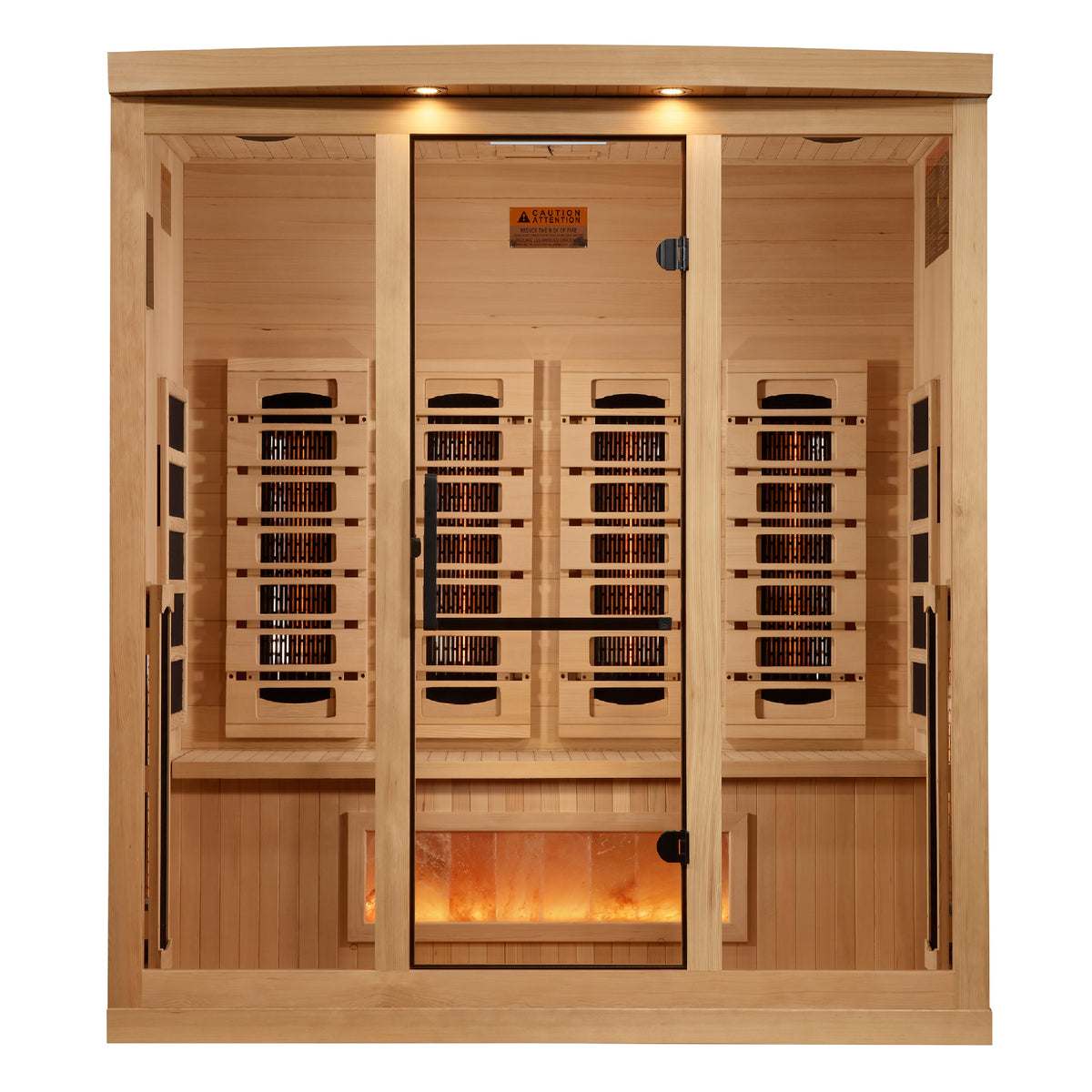 Golden Designs 4-Person Full Spectrum Infrared Sauna with Himalayan Salt Bar (GDI-8040-03) - photo 1
