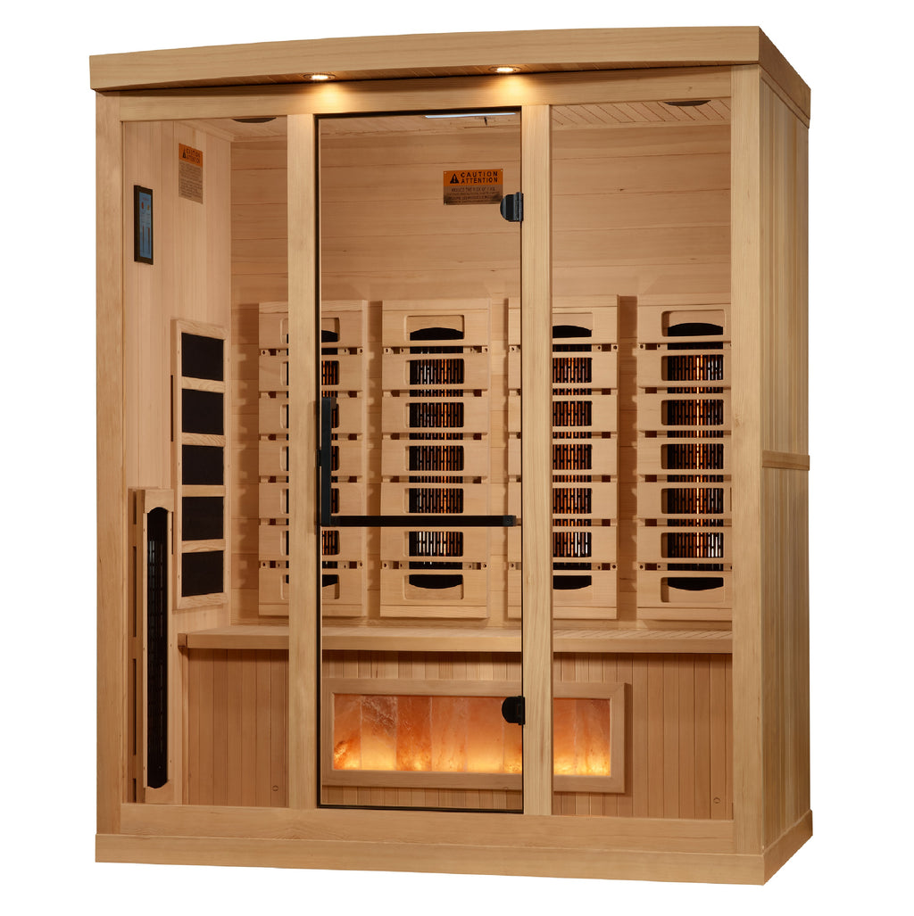 Golden Designs 4-Person Full Spectrum Infrared Sauna with Himalayan Salt Bar (GDI-8040-03) - photo 2