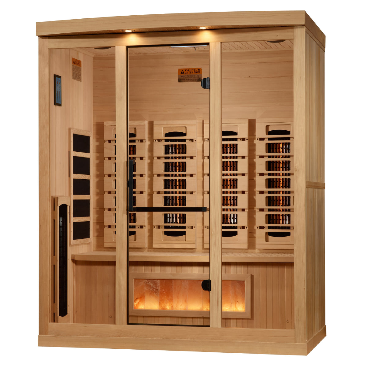 Golden Designs 4-Person Full Spectrum Infrared Sauna with Himalayan Salt Bar (GDI-8040-03) - photo 2