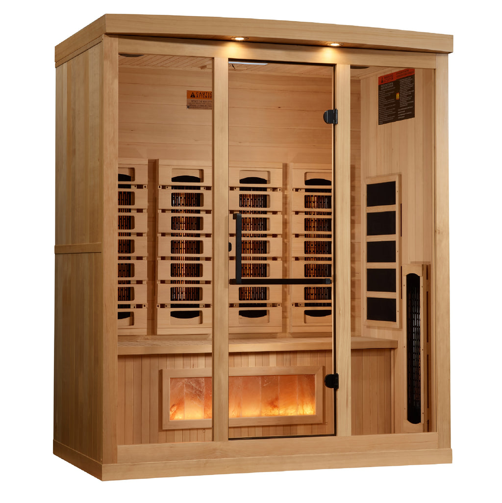 Golden Designs 4-Person Full Spectrum Infrared Sauna with Himalayan Salt Bar (GDI-8040-03) - photo 3