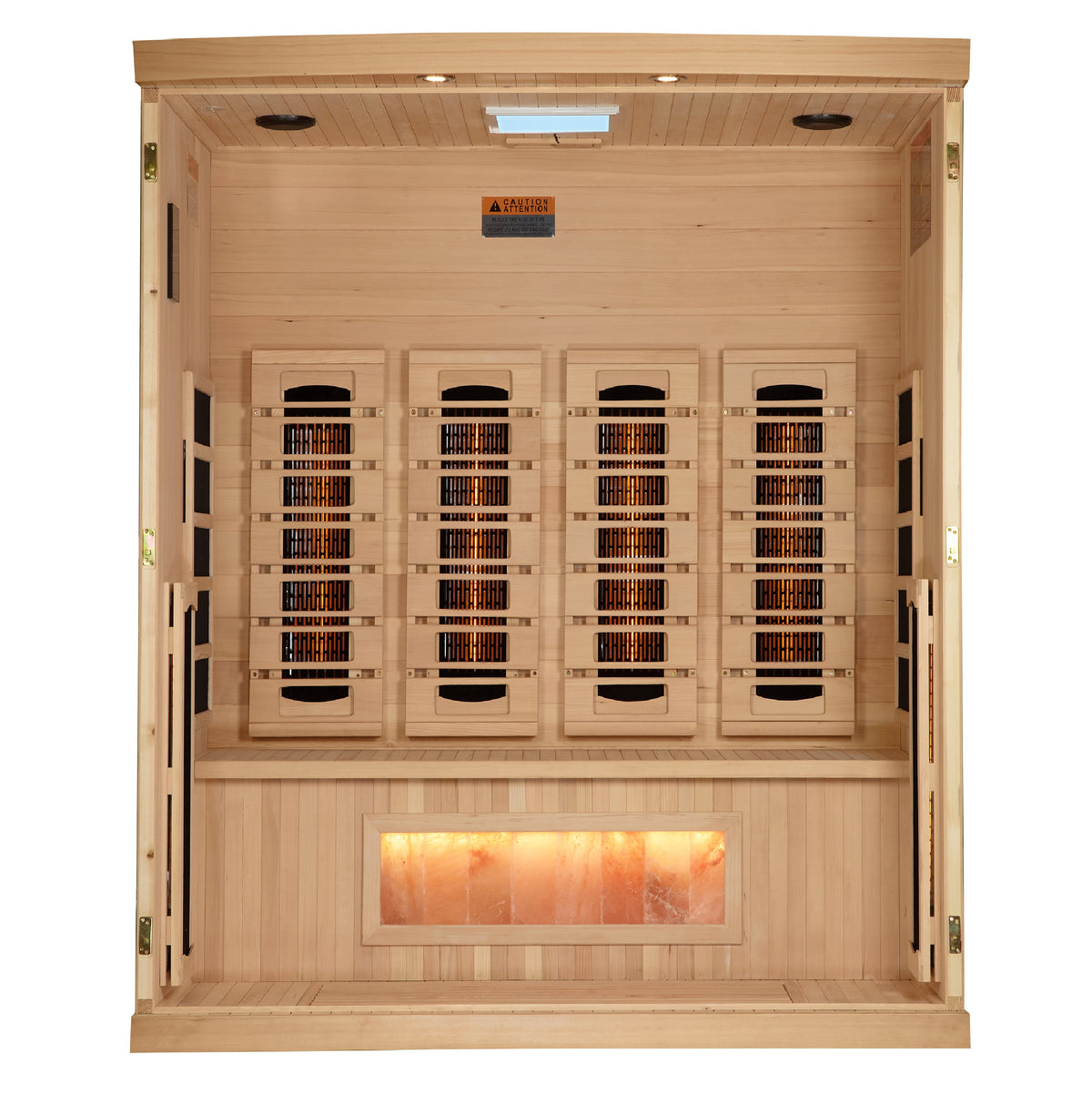 Golden Designs 4-Person Full Spectrum Infrared Sauna with Himalayan Salt Bar (GDI-8040-03) - photo 4
