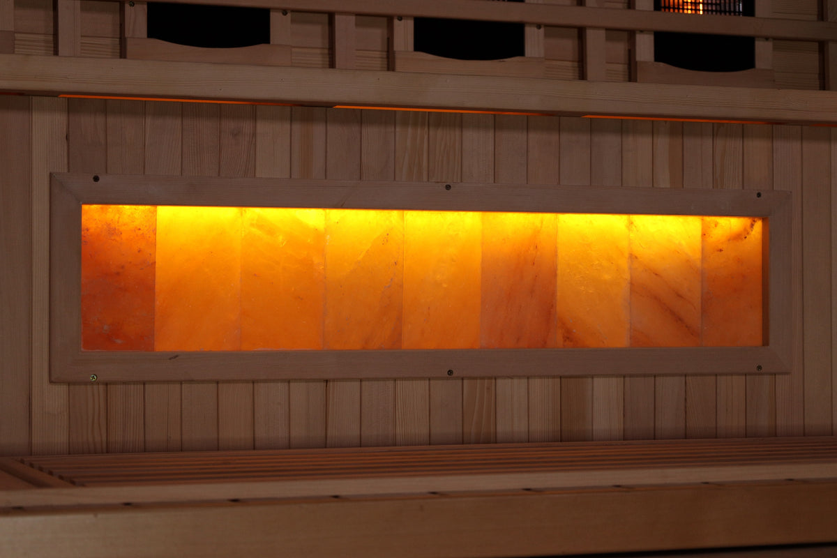 Golden Designs 4-Person Full Spectrum Infrared Sauna with Himalayan Salt Bar (GDI-8040-03) - photo 5