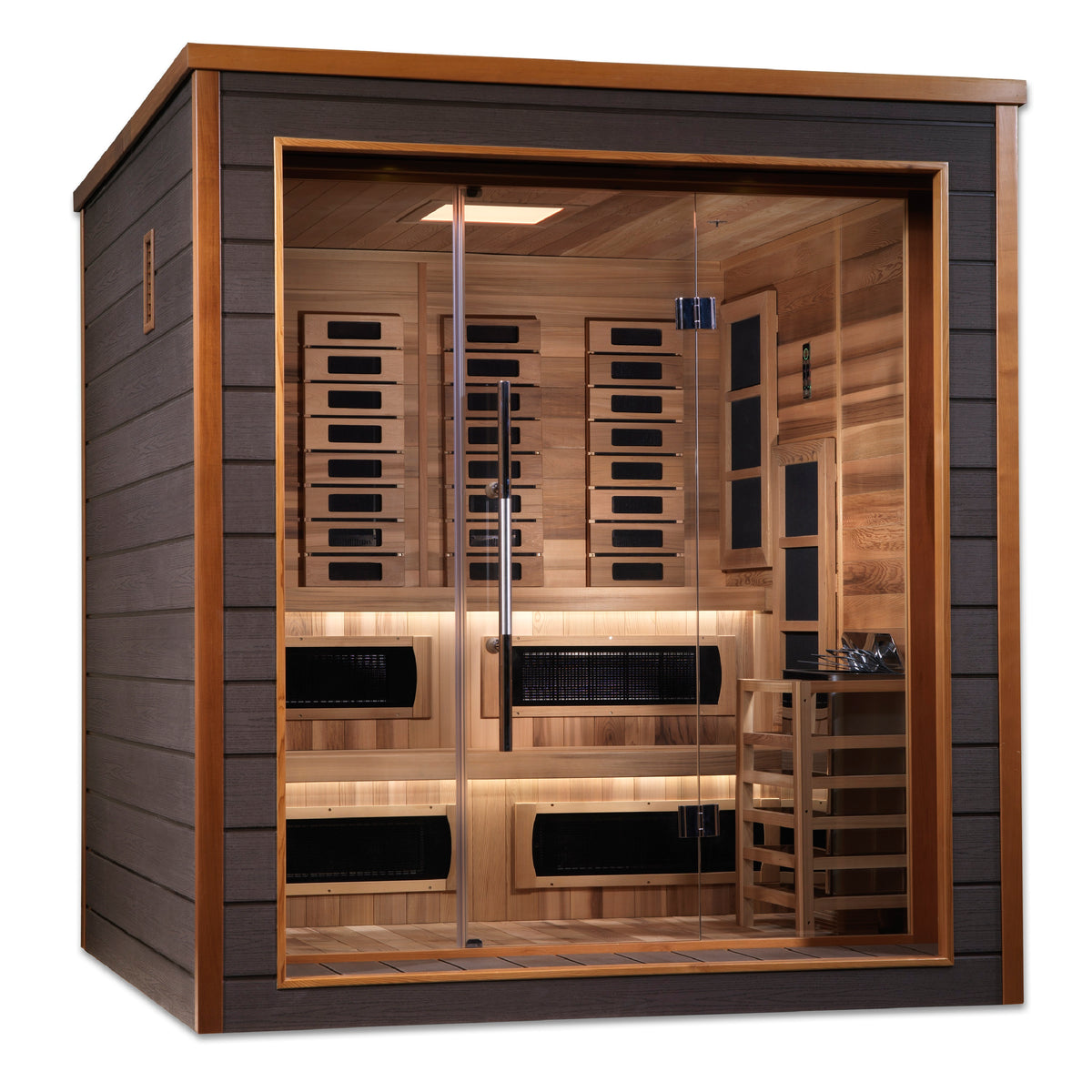 Golden Designs Karlstad 6-Person Hybrid Outdoor Sauna, Espresso (GDI-8226-01) - photo 2