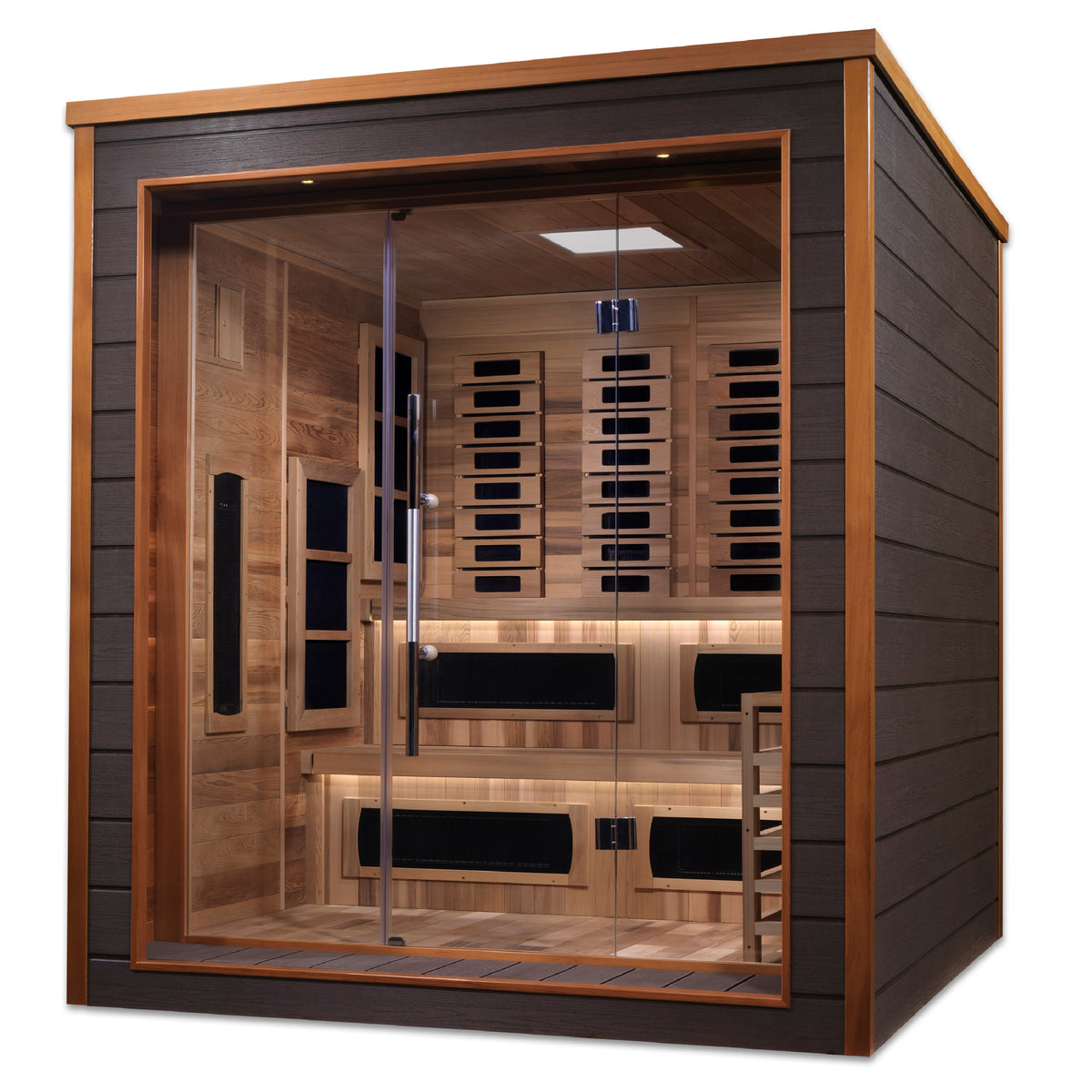 Golden Designs Karlstad 6-Person Hybrid Outdoor Sauna, Espresso (GDI-8226-01) - photo 3